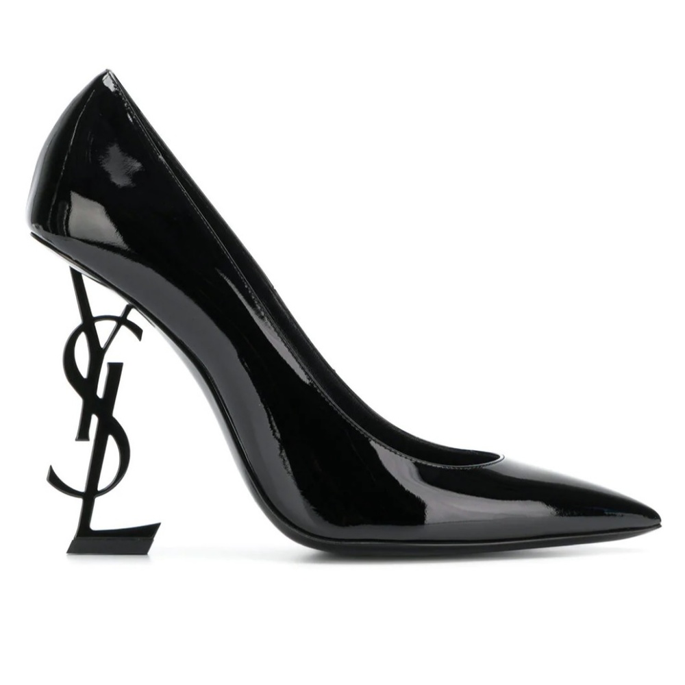 NIB Saint Laurent Black Patent Opyum 110 Pumps